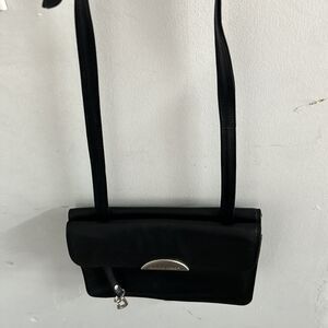 CLAUDIO FERRICI Black Leather Crossbody